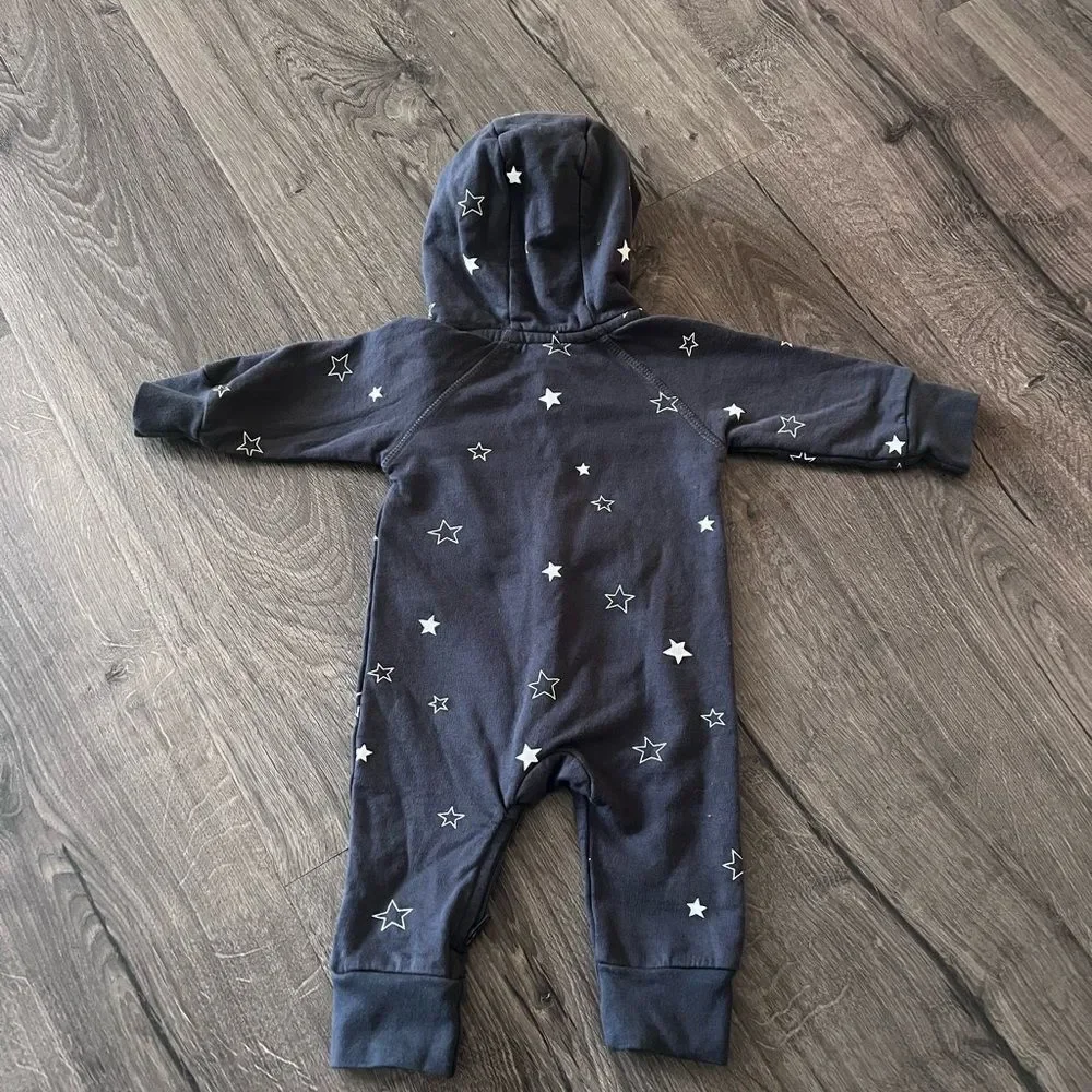 Starry Night Baby Onesie with Hood